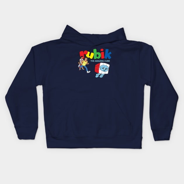 Rubik The Amazing Cube Kids Hoodie by Chewbaccadoll